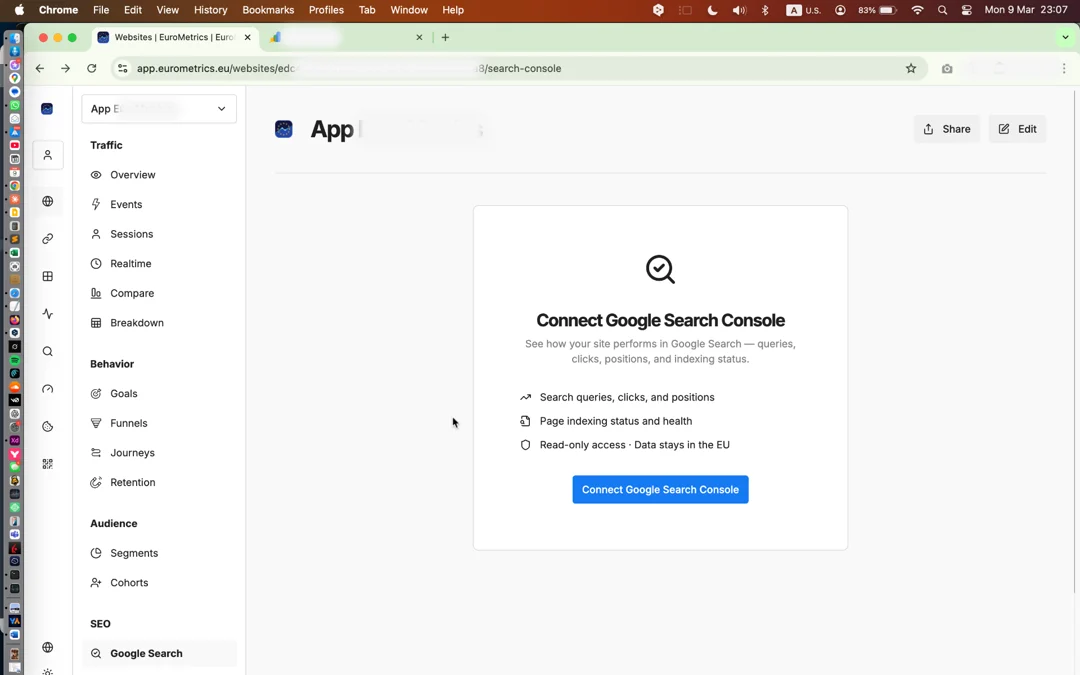Connect Google Search Console