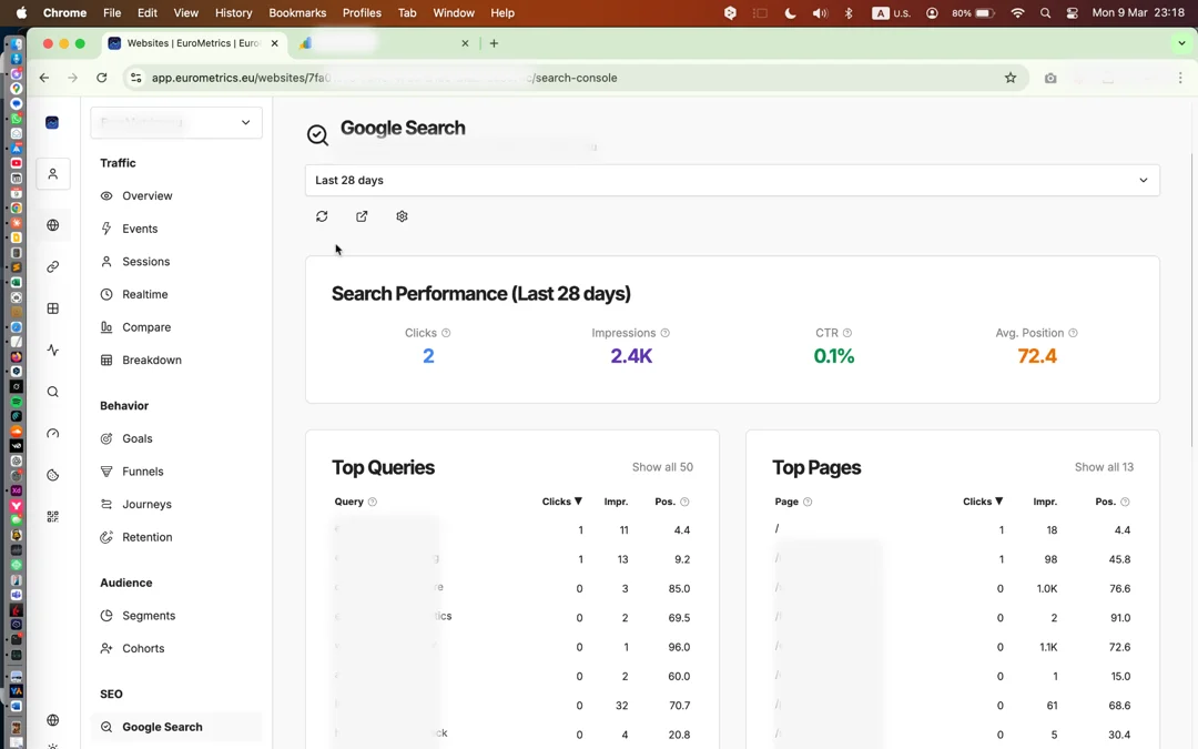 Search Performance Dashboard