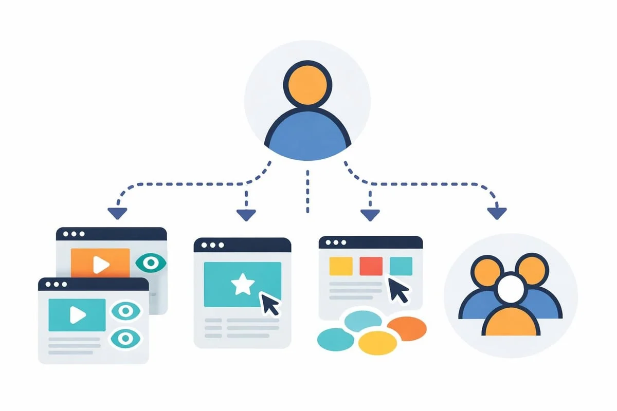 Page views versus sessions and visitors