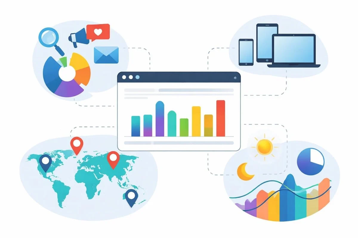 Page view segmentation dashboard