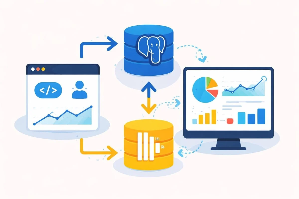 Self-hosted analytics data flow