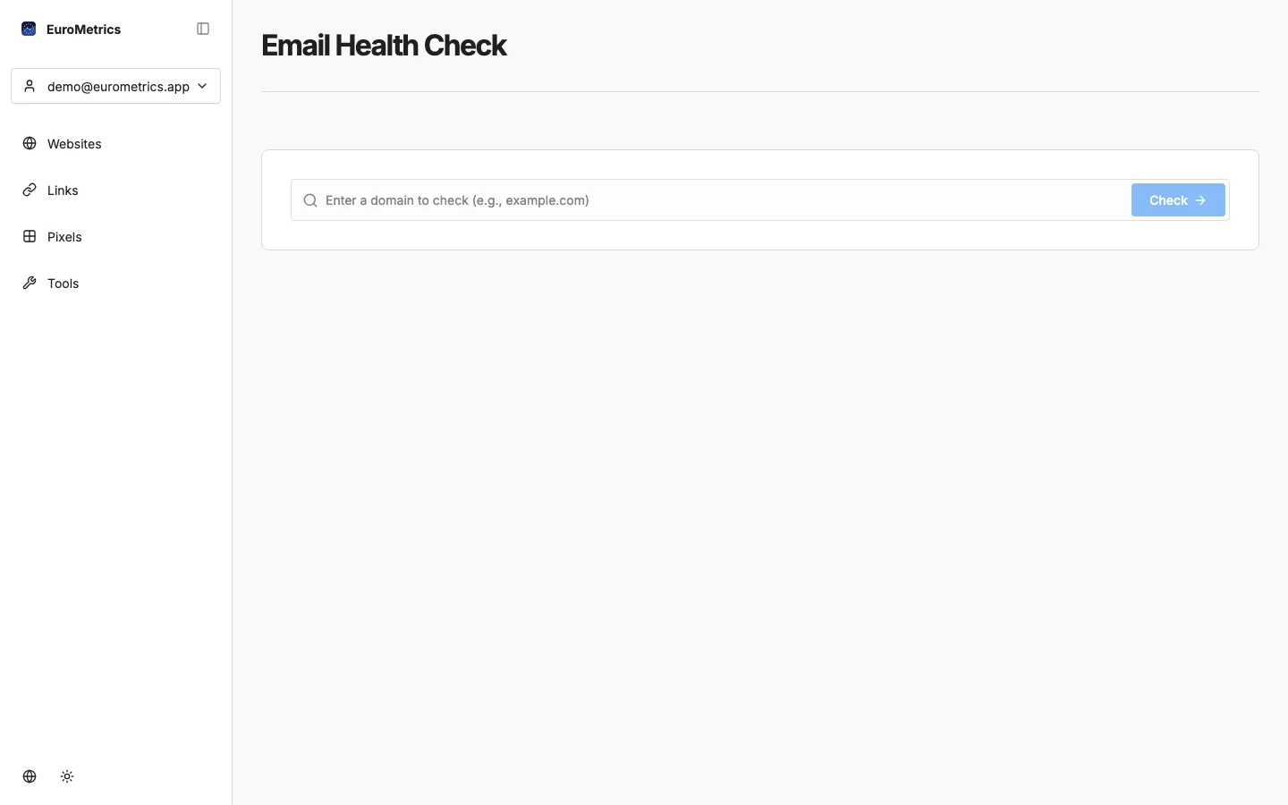 EuroMetrics Screenshot