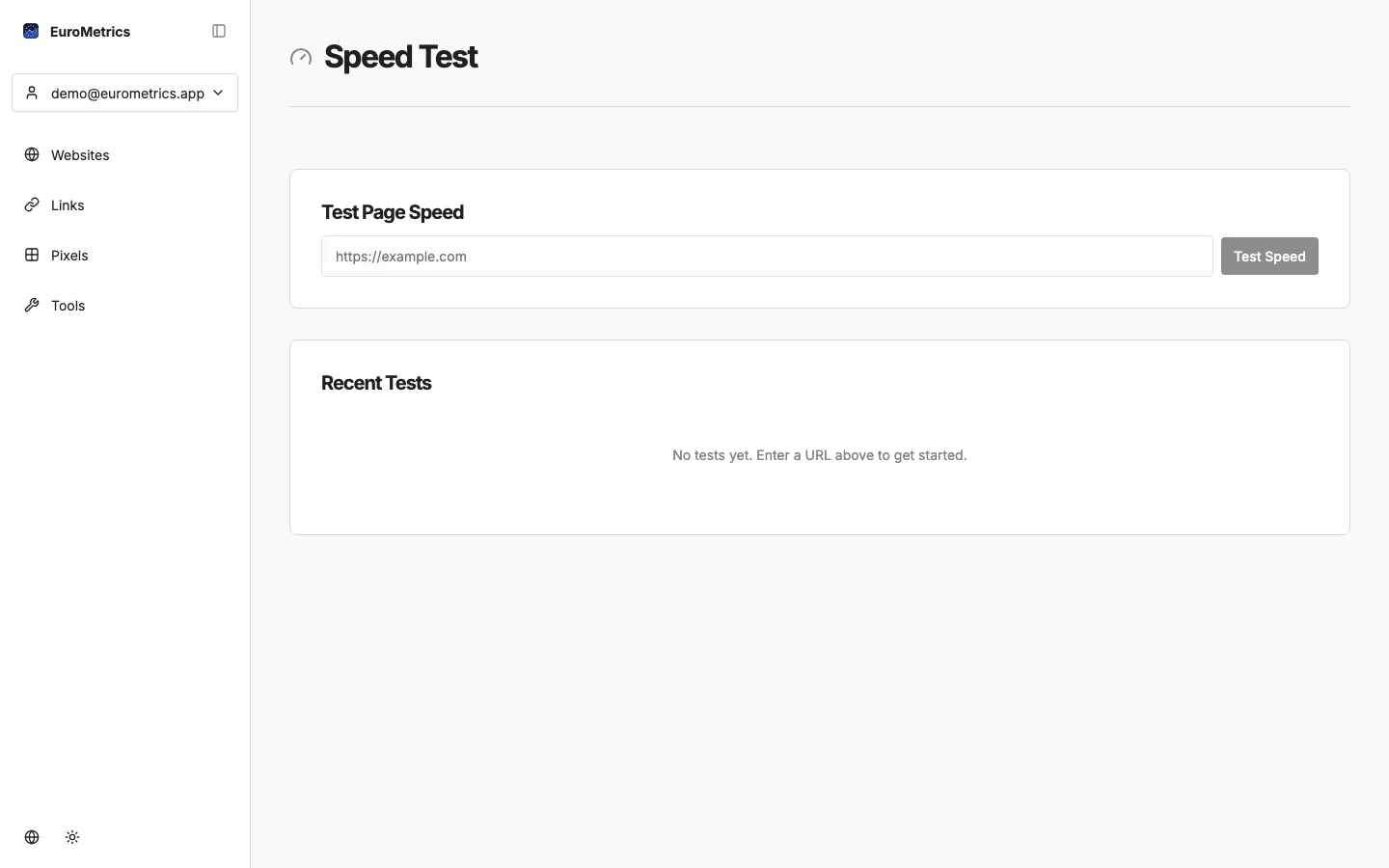 EuroMetrics Screenshot