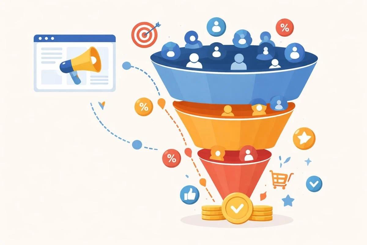 Conversion funnel stages