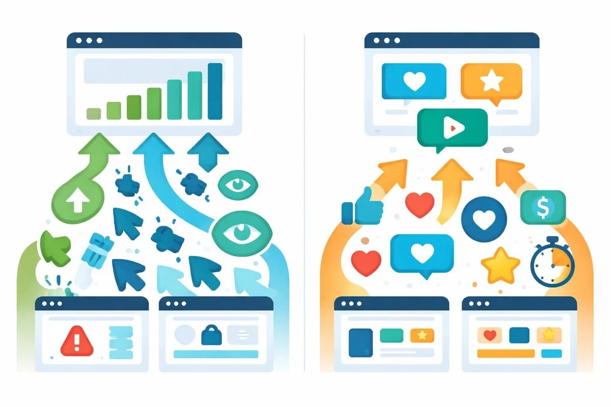 Traffic quality metrics comparison