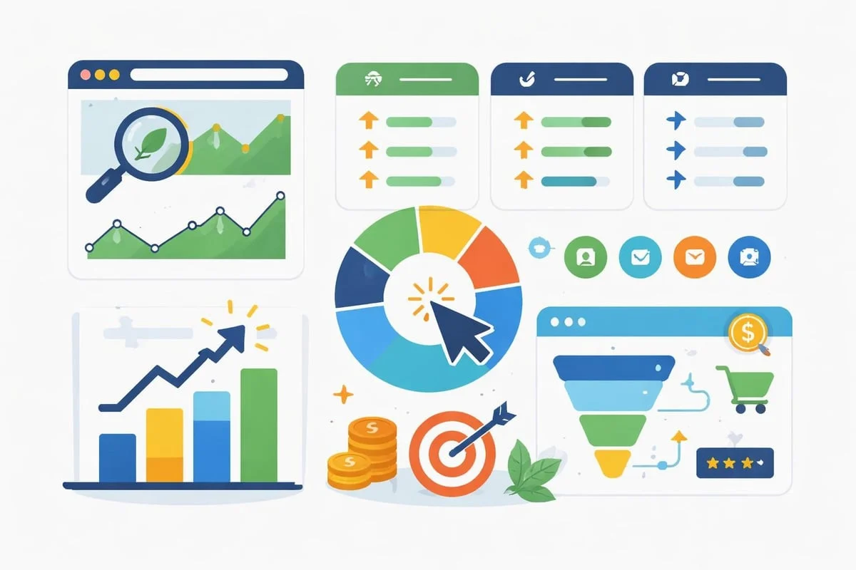 SEO metrics comparison