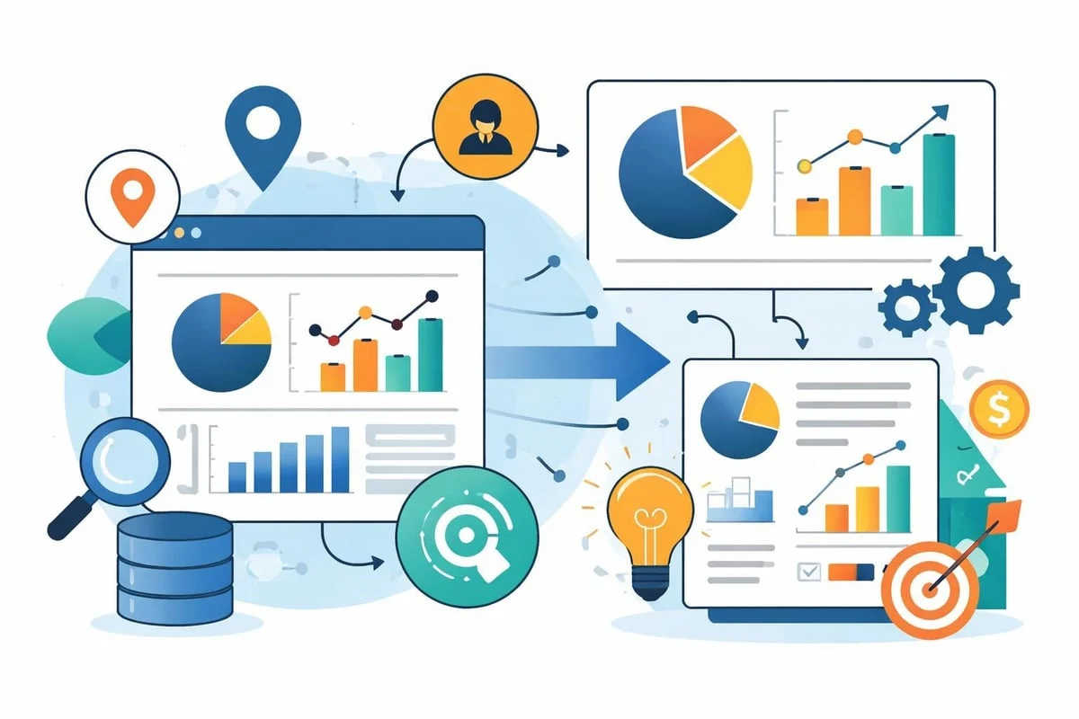 Web analytics dashboard
