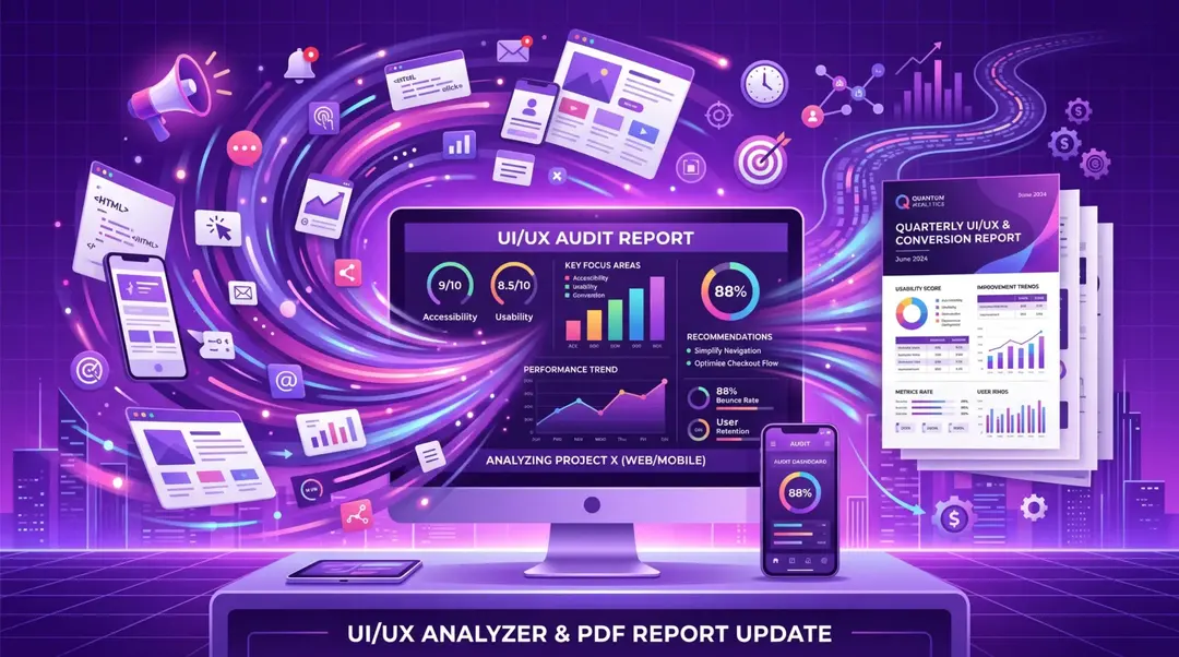 March 2026 Update: UI/UX Analyzer and PDF Reports
