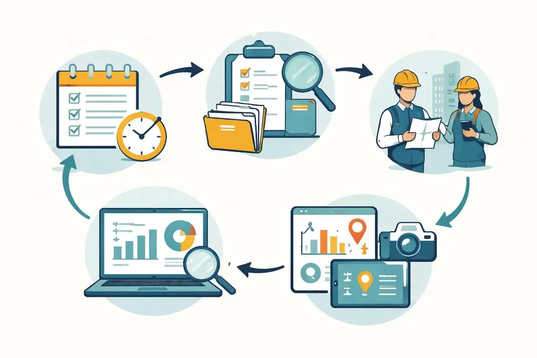 Besuche vor Ort überprüfen: Best Practices für 2026