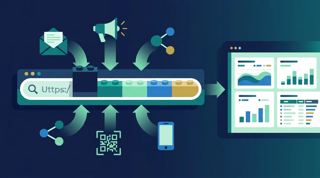 UTM parameters and campaign URL tracking for web analytics marketing attribution