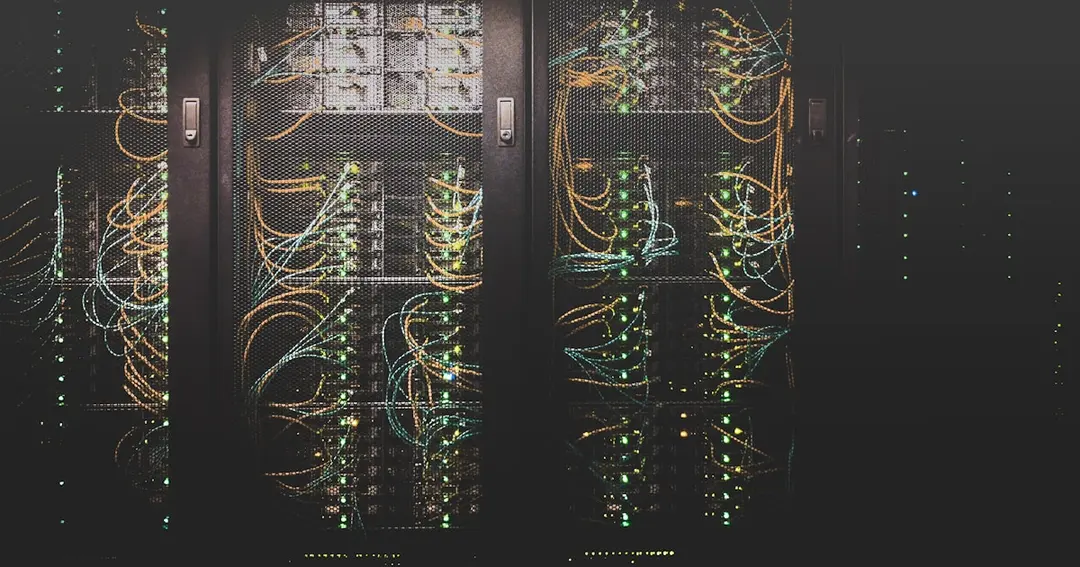 Server room with privacy-focused infrastructure